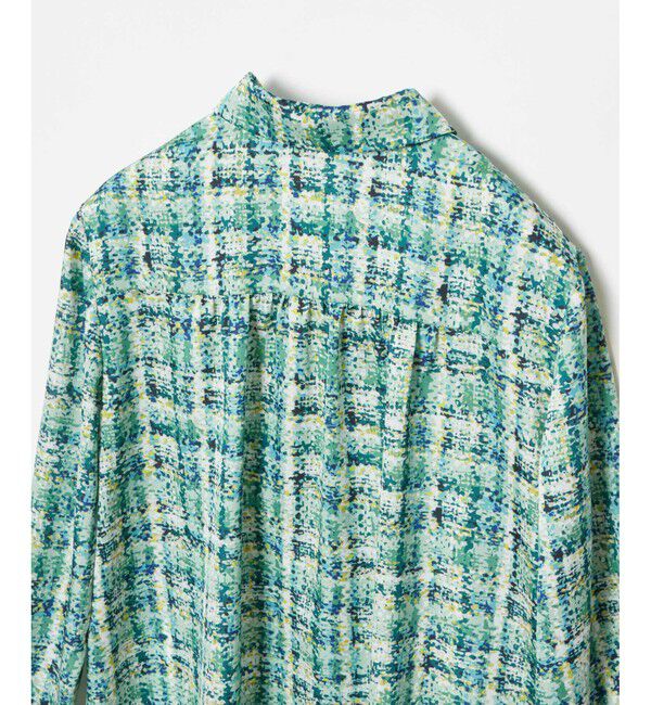 LOULOU WILLOUGHBY「【LOULOU WILLOUGHBY】チェックプリントボウタイブラウス」|シャツ・ブラウス|