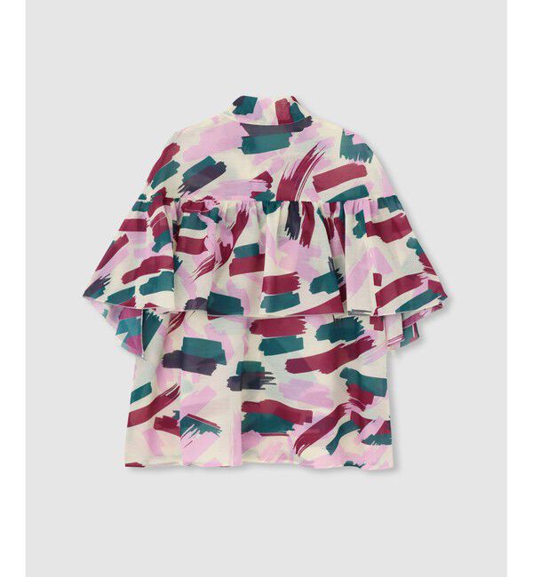 LOULOU WILLOUGHBY「【LOULOU WILLOUGHBY】ブラッシュプリントブラウス」|シャツ・ブラウス|