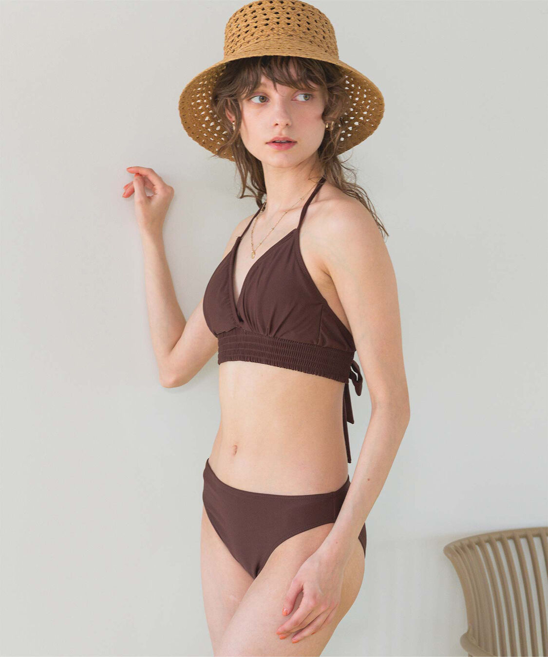 SEA DRESS「バックリボンホルターネックビキニ/水着」|ビキニ|