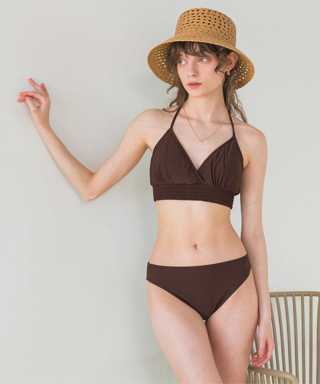 SEA DRESS「バックリボンホルターネックビキニ/水着」|ビキニ|