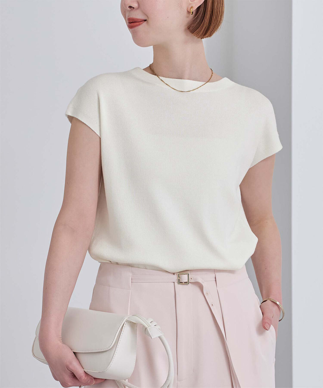 ur's「プチハイネックフレンチスリーブニット」|ニット・セーター|