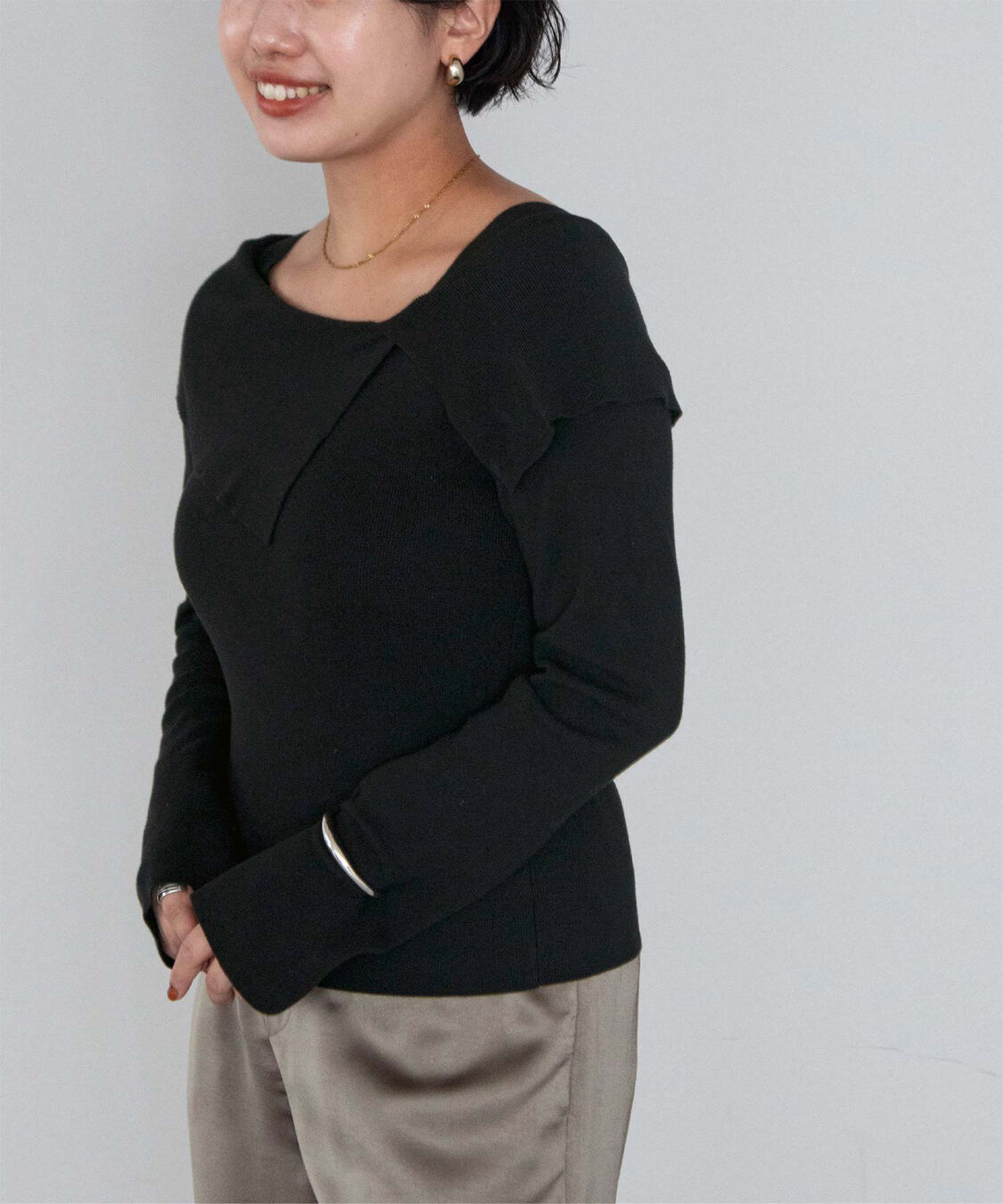 ur's「ケープデザインニット」|ニット・セーター|