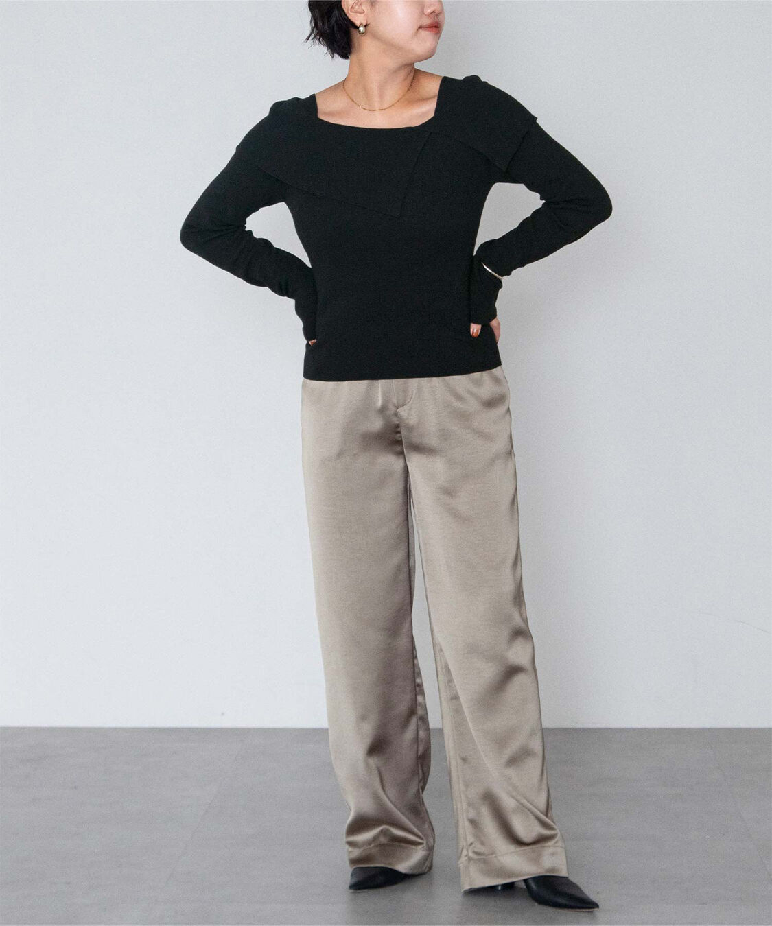 ur's「ケープデザインニット」|ニット・セーター|