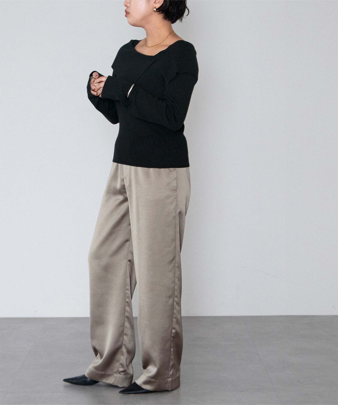 ur's「ケープデザインニット」|ニット・セーター|