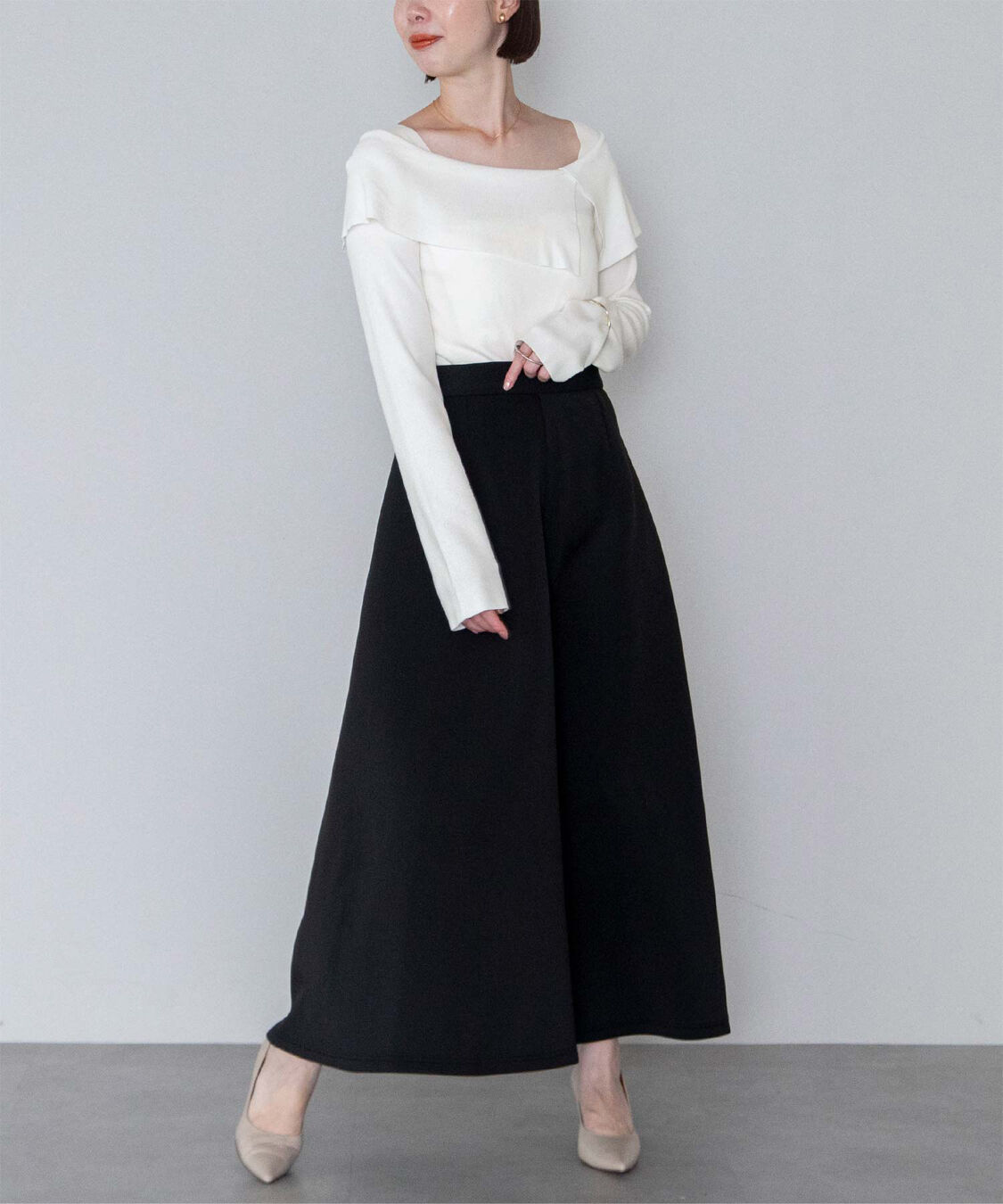 ur's「ケープデザインニット」|ニット・セーター|