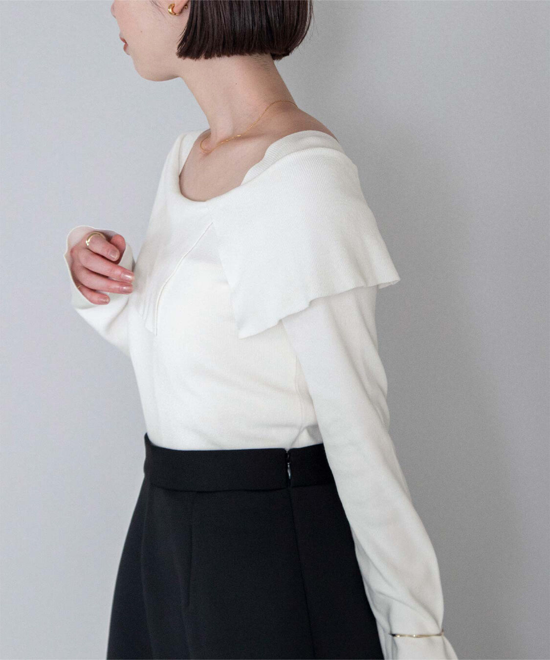 ur's「ケープデザインニット」|ニット・セーター|