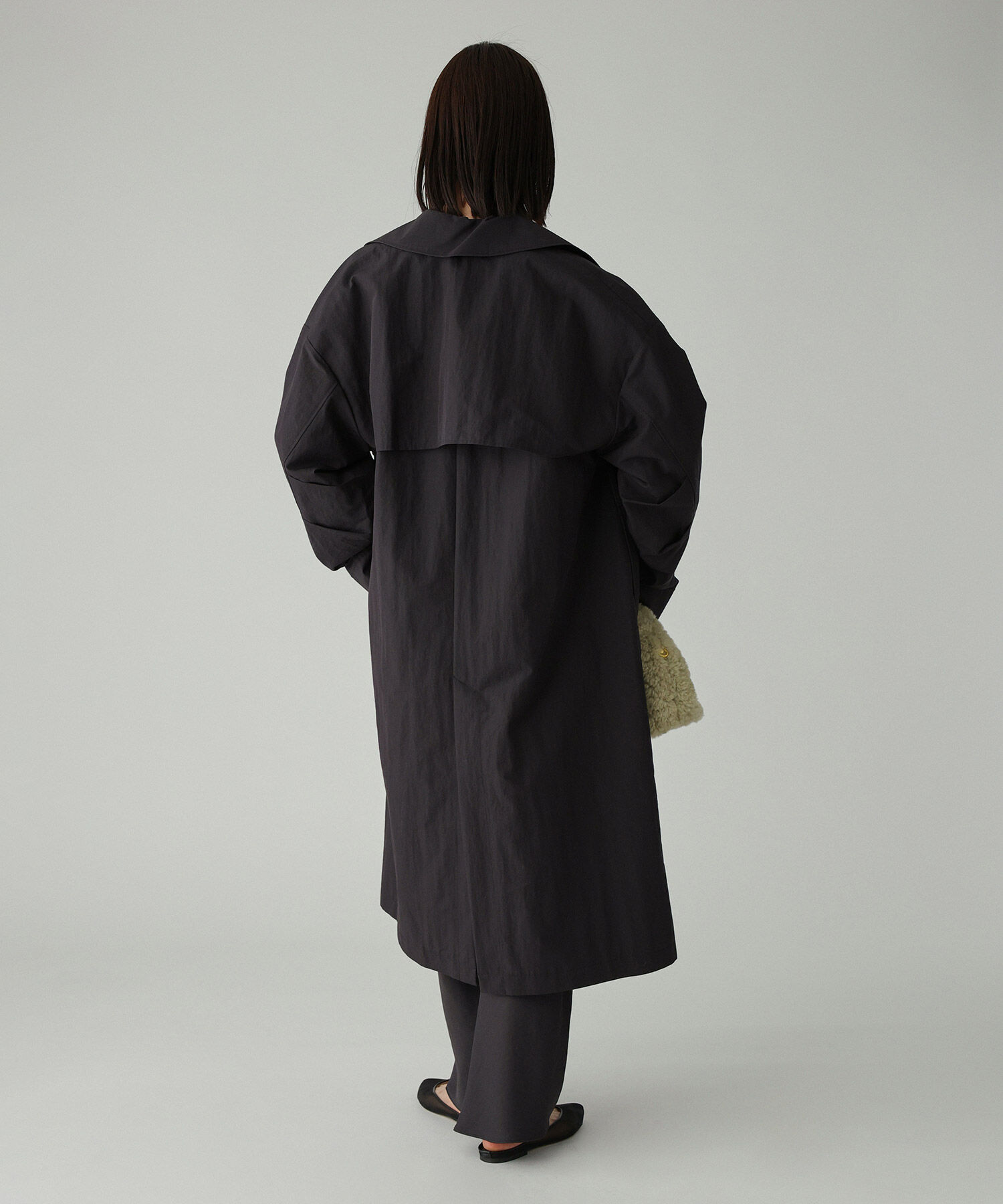 BABYLONE「コットンナイロンロングトレンチ」|トレンチコート|