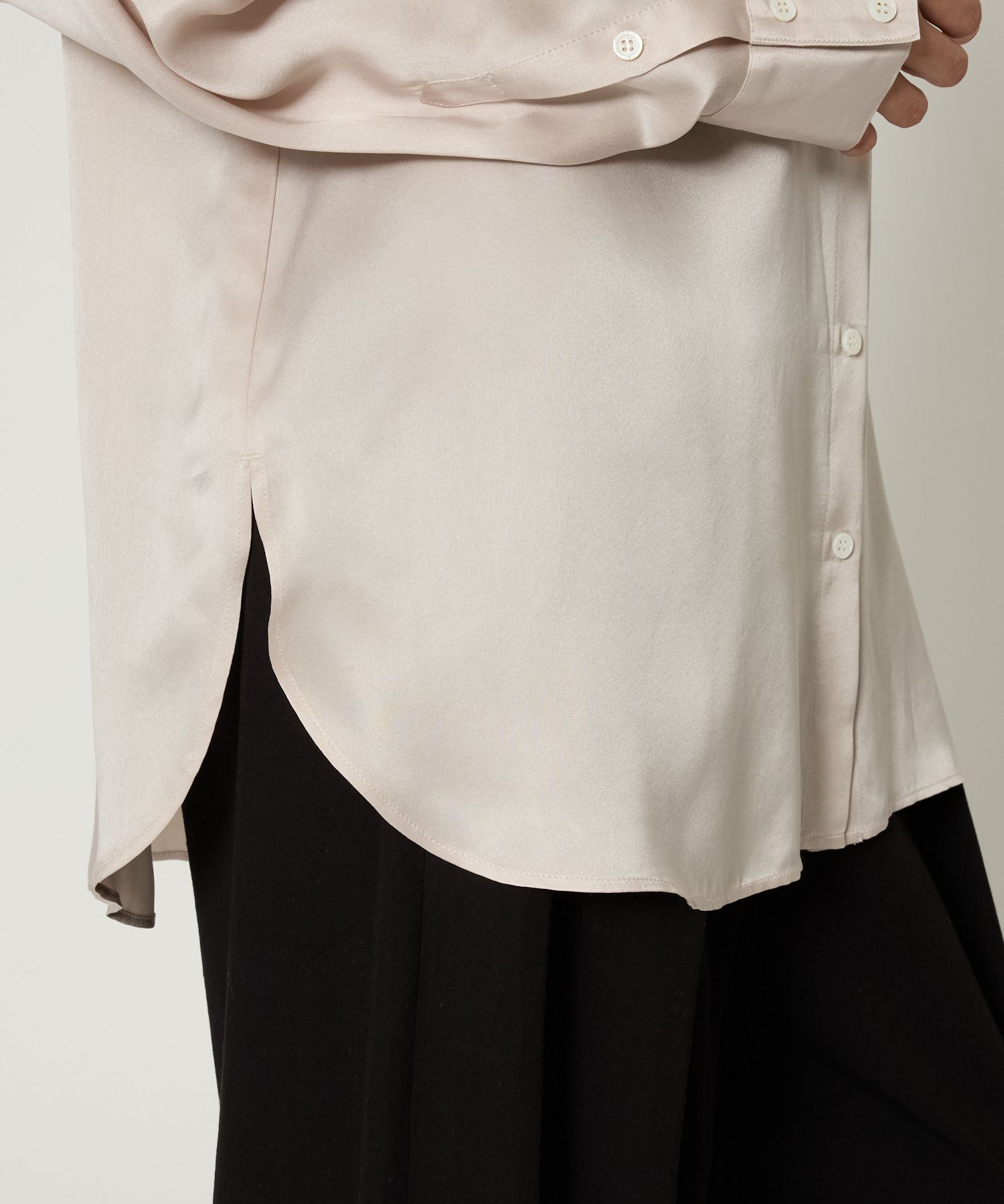 BABYLONE「ウォッシャブルシルクレーヨンシャツ」|シャツ・ブラウス|