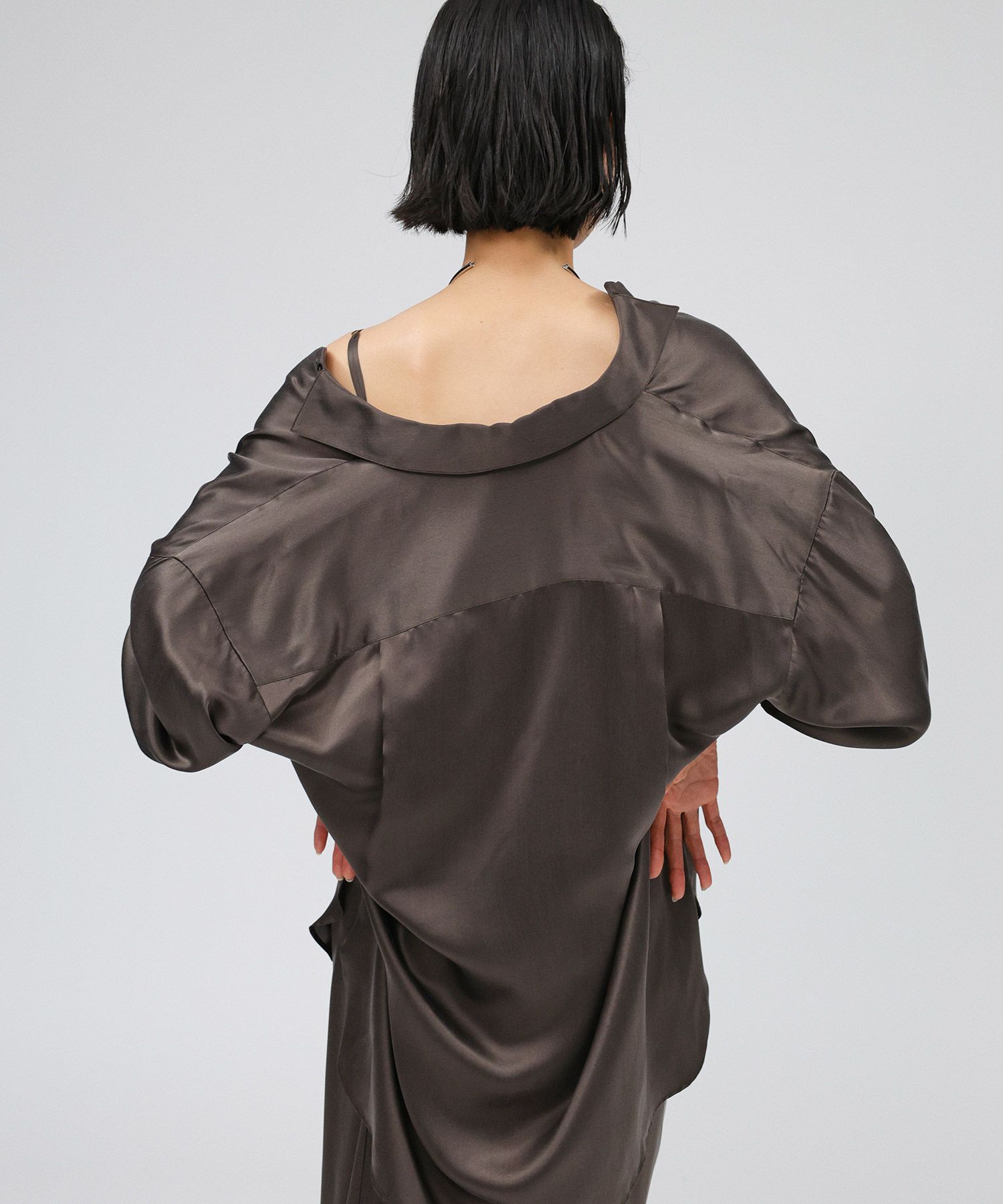 BABYLONE「ウォッシャブルシルクレーヨンシャツ」|シャツ・ブラウス|