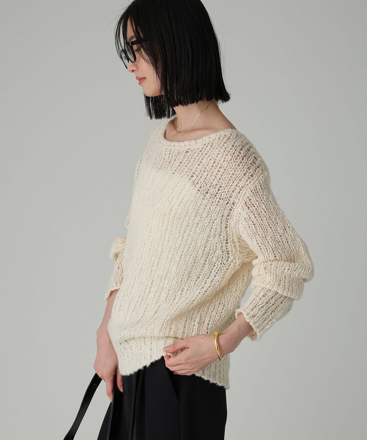 BABYLONE「ローゲージニット2WAYプルオーバー」|ニット・セーター|