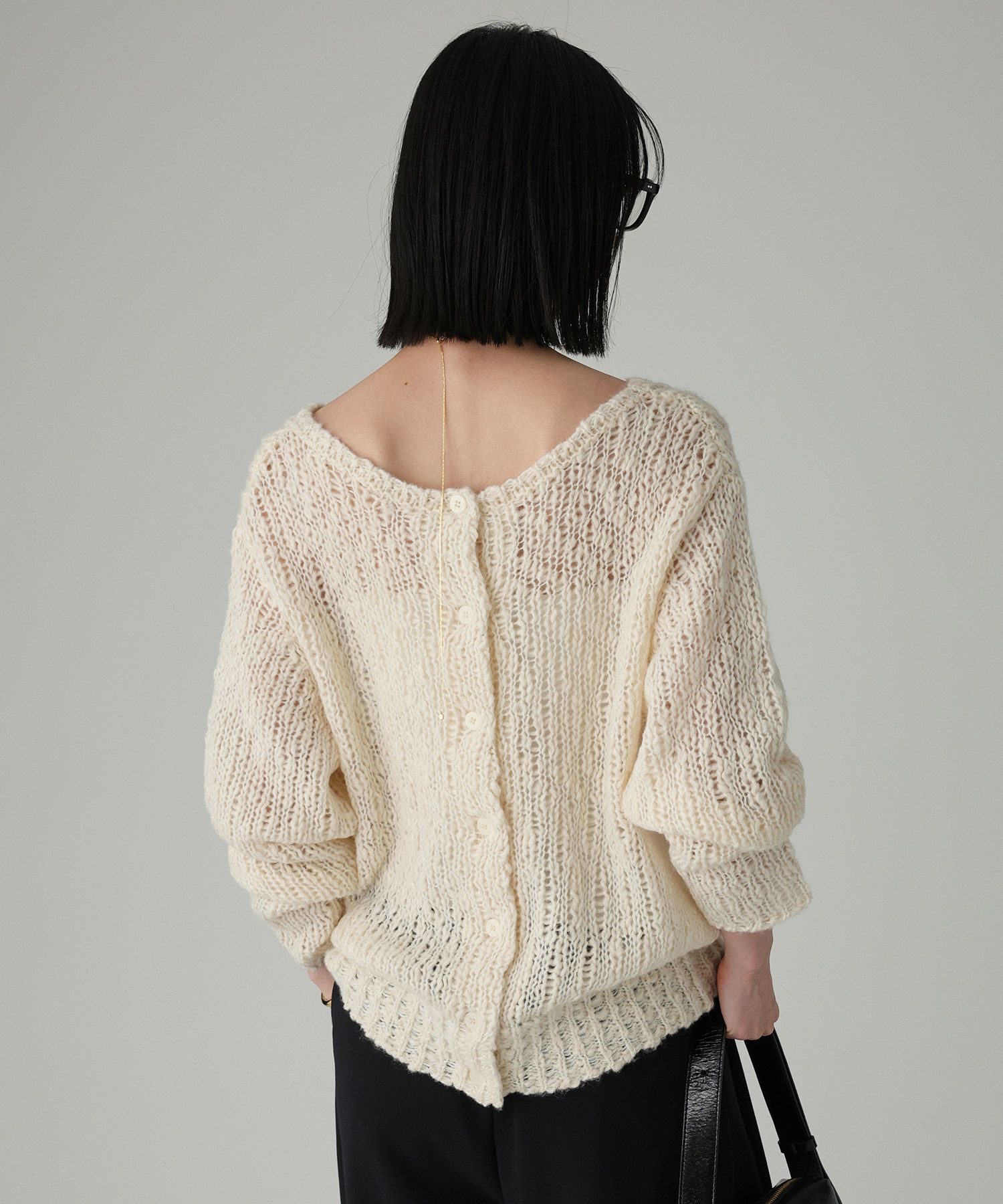 BABYLONE「ローゲージニット2WAYプルオーバー」|ニット・セーター|