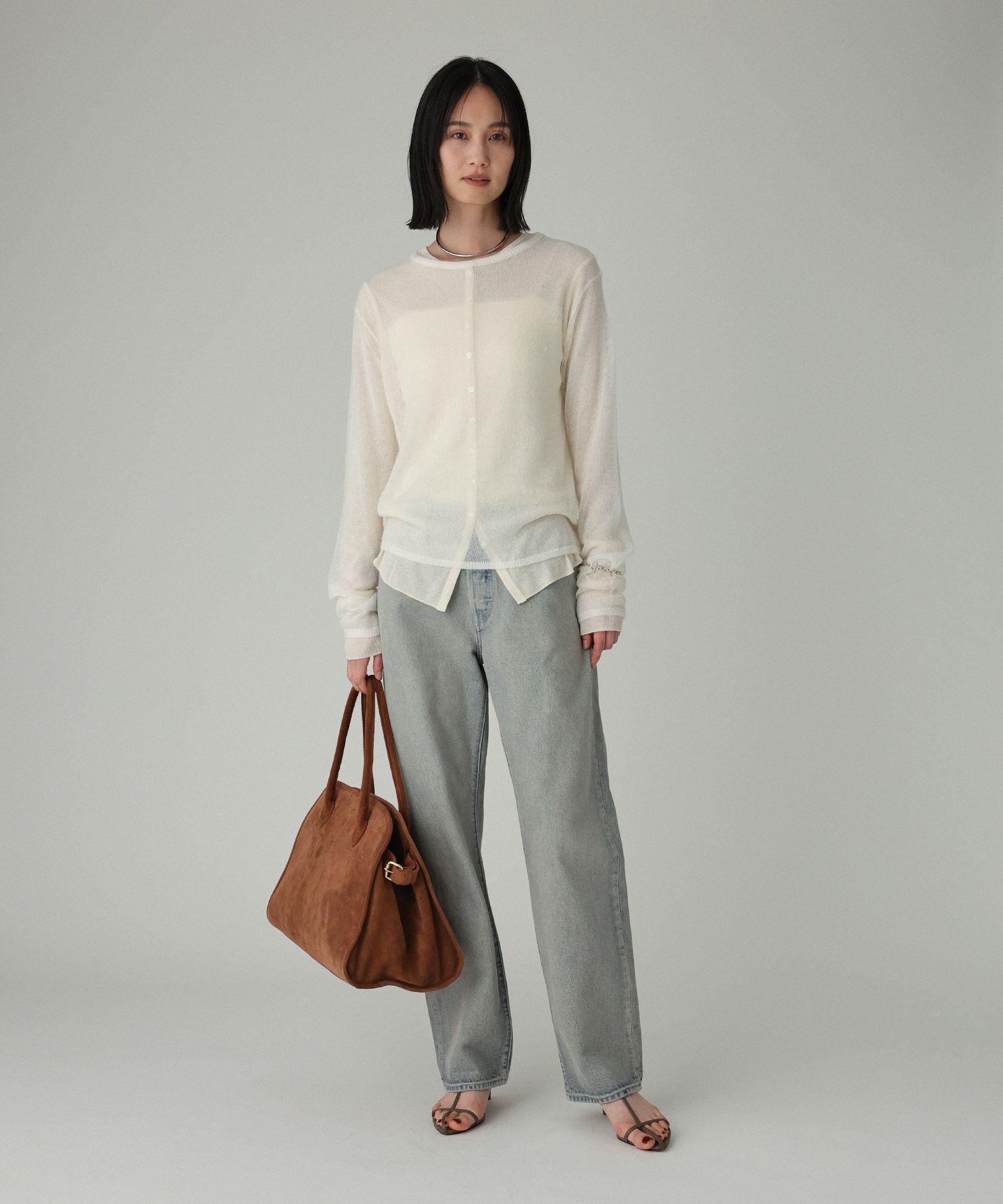 BABYLONE「シアークルーネックプルオーバー」|Tシャツ・カットソー|