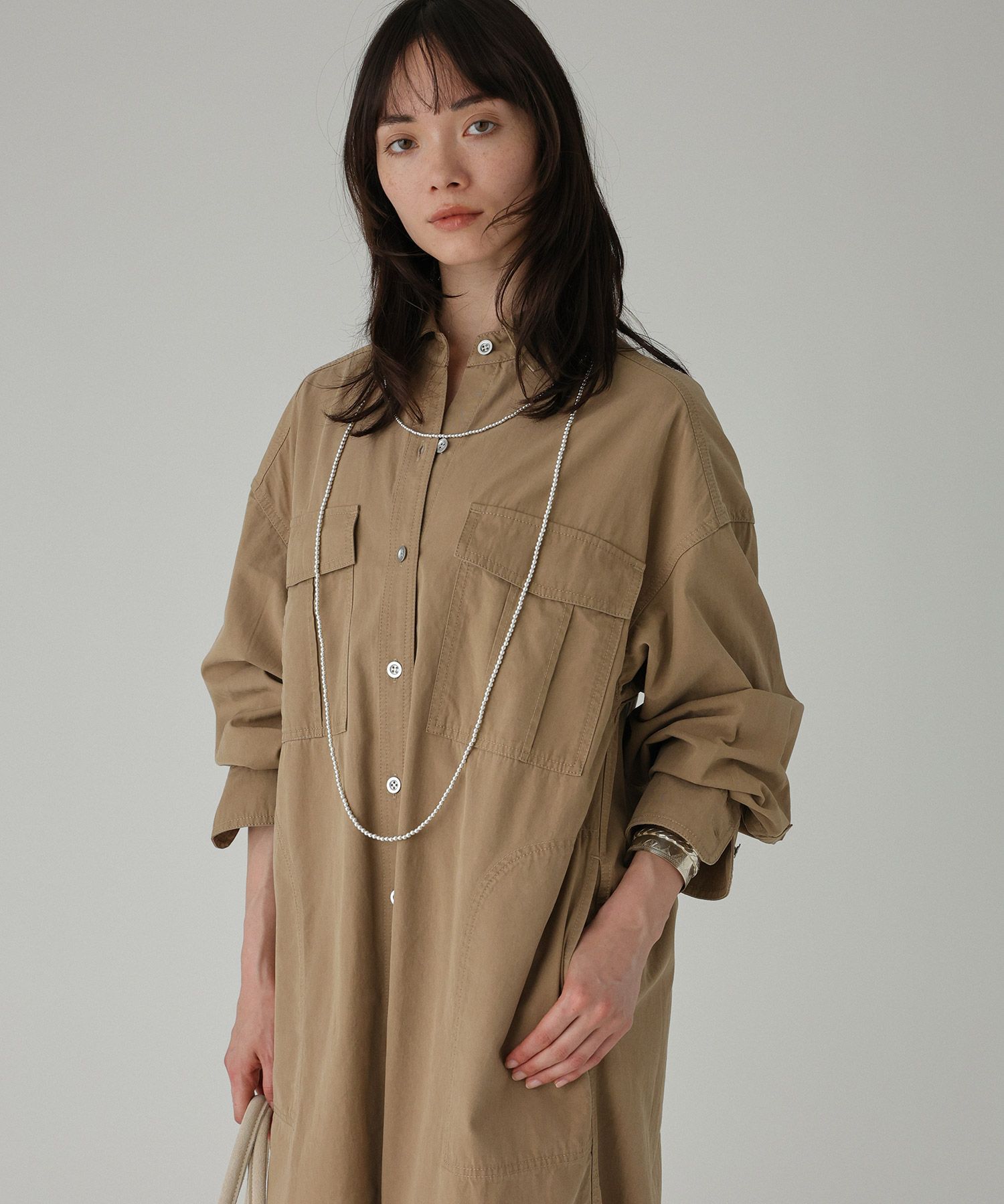 BABYLONE「ワークシャツワンピース」|ワンピース|