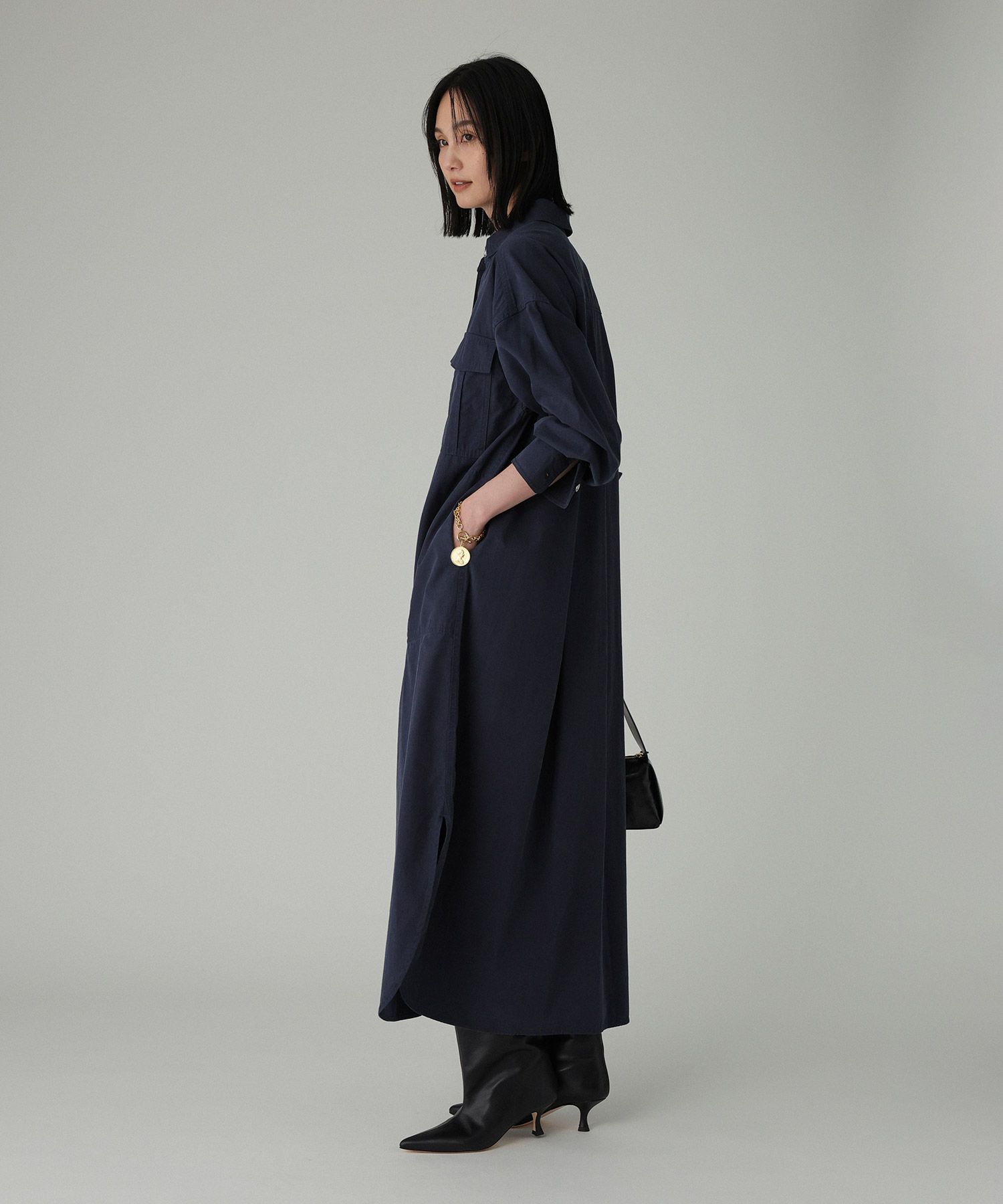 BABYLONE「ワークシャツワンピース」|ワンピース|