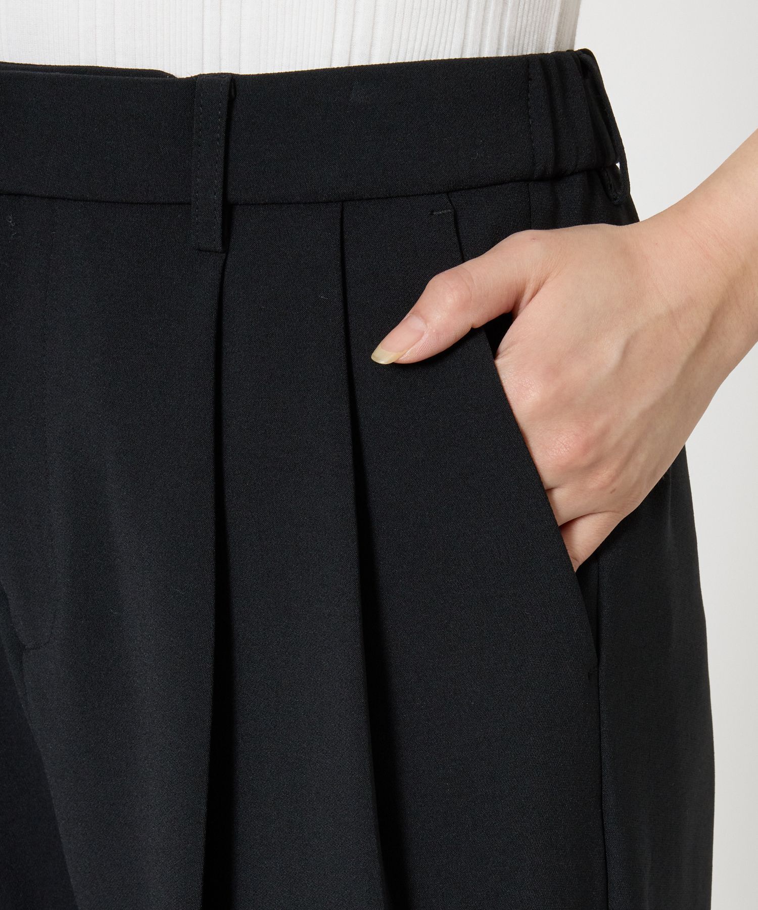 BABYLONE「【多機能素材】ダブルクロス2タックワイドパンツ」|その他|