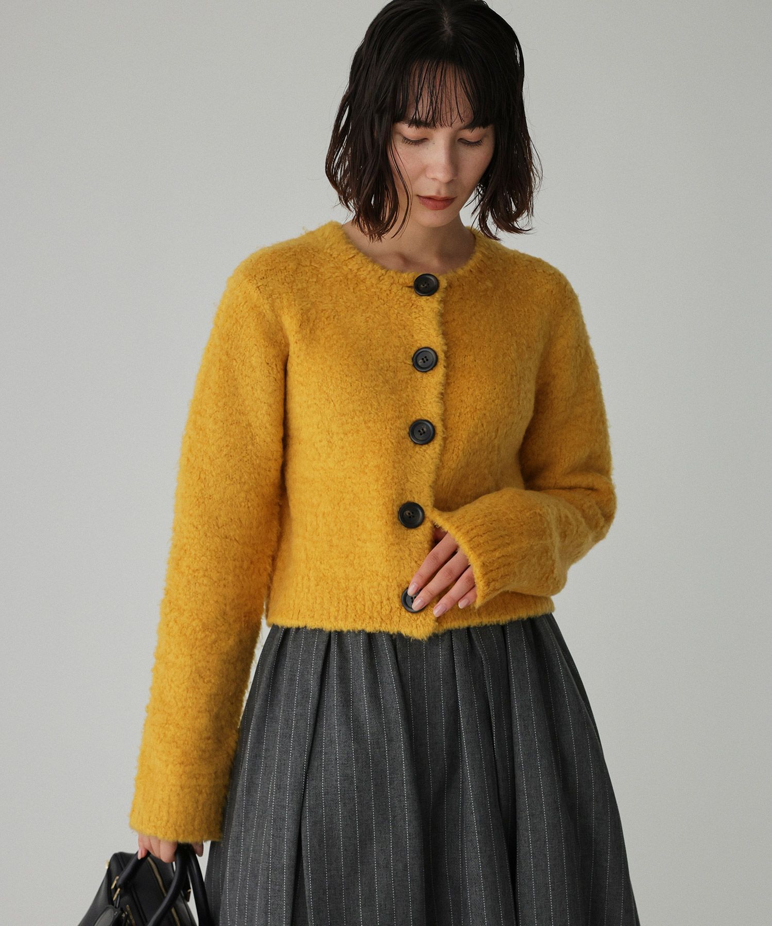 BABYLONE「ニットボアカーディガン」|ニット・セーター|ｲｴﾛｰ