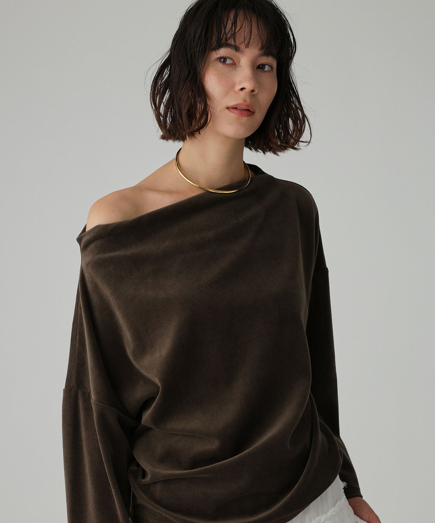 BABYLONE「【洗濯可】ベロアドレーププルオーバー」|Tシャツ・カットソー|ﾓｶ