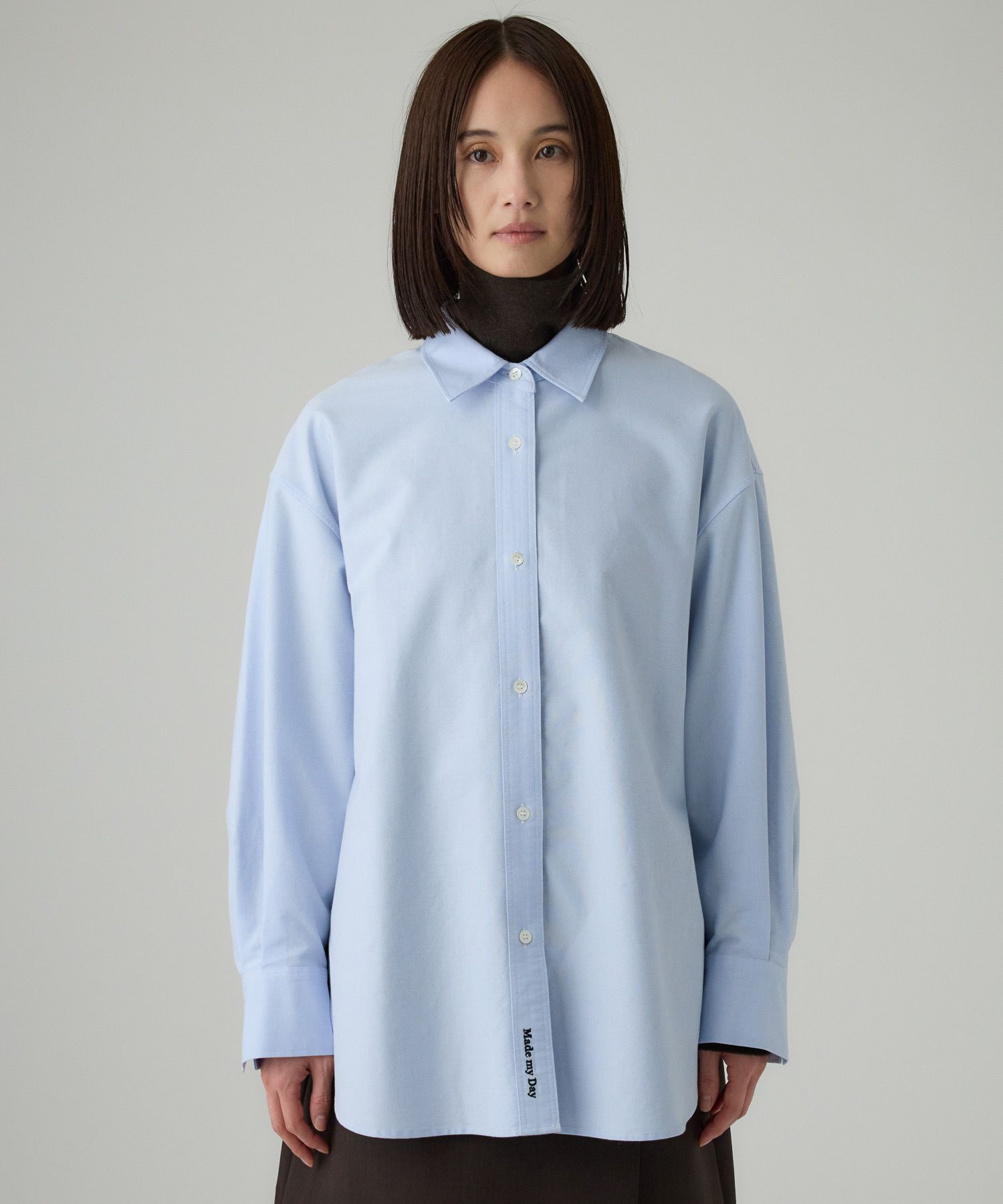 BABYLONE「オックス刺繍オーバーシャツ」|シャツ・ブラウス|