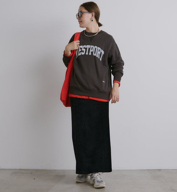  「【低身長・高身長対応】ストレッチコールスカート」|スカート|