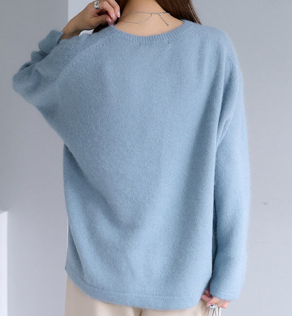  「【Du noir】FOX混袖口スリットニット」|ニット・セーター|