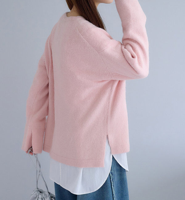  「【Du noir】FOX混袖口スリットニット」|ニット・セーター|