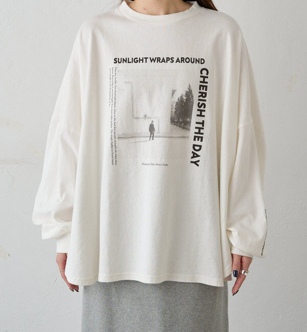  「フォトプリントビッグシルエットカットソー」|プルオーバー|