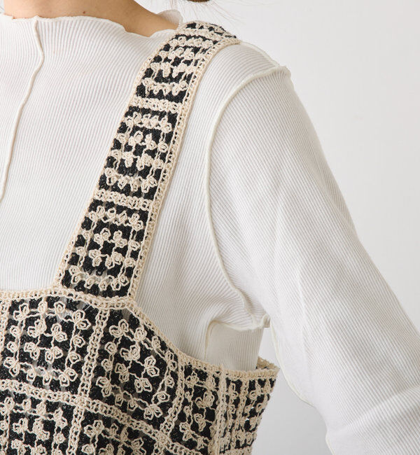  「【リバイバル/WEB限定】クロシェ編み風ビスチェ」|ニット・セーター|