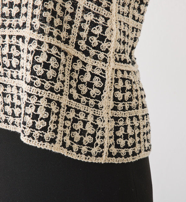  「【リバイバル/WEB限定】クロシェ編み風ビスチェ」|ニット・セーター|