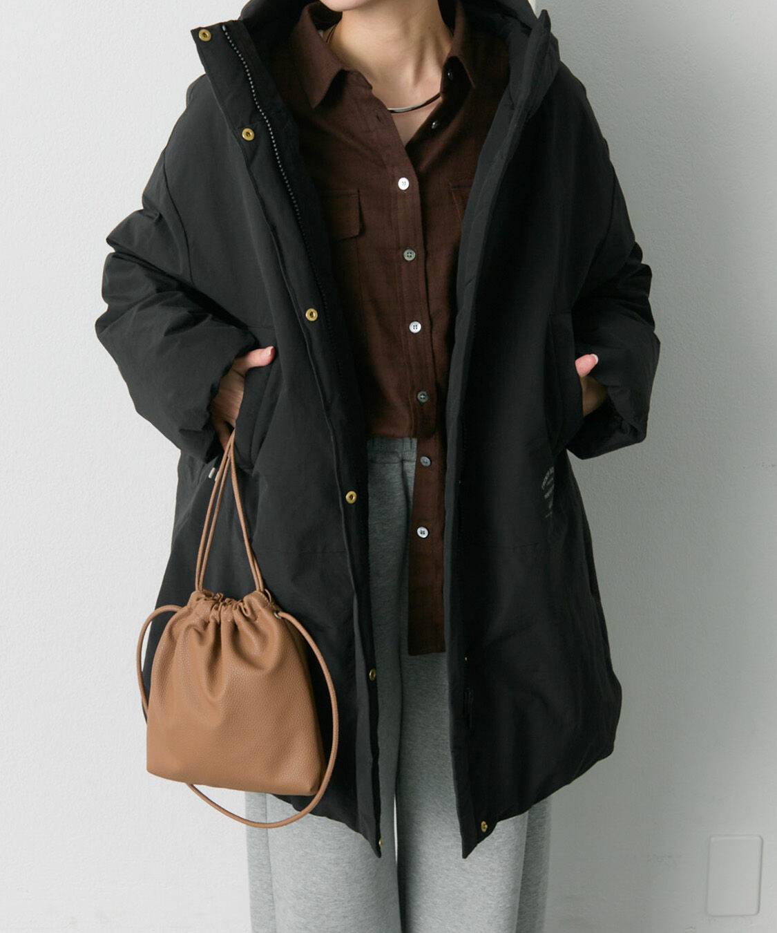  「【リバイバル/新色登場】フェイクレザー巾着バッグ」|ショルダー・メッセンジャー|