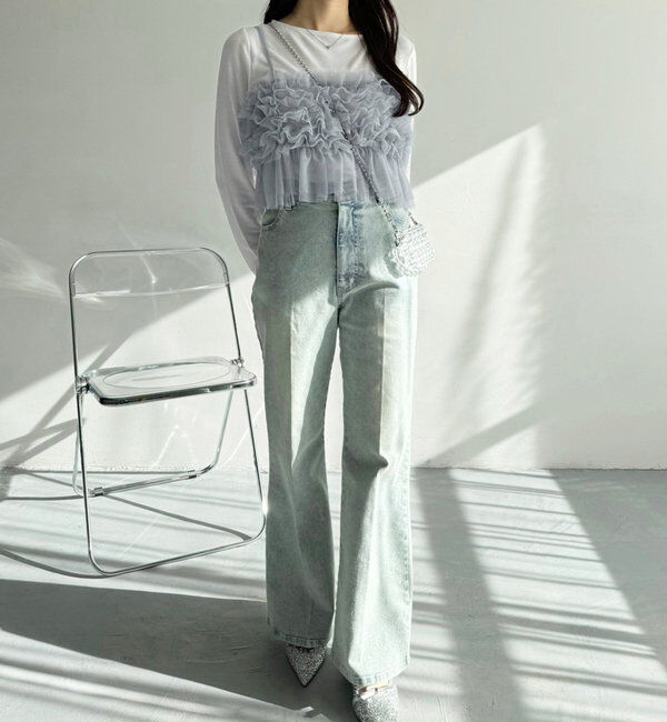  「【2点セット】チュールビスチェセットトップス」|プルオーバー|