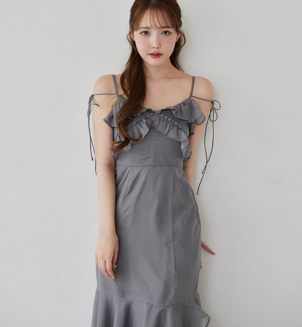  「【Dreamy collection】フリルキャミワンピース」|ワンピース|