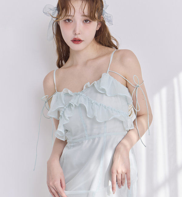  「【Dreamy collection】フリルキャミワンピース」|ワンピース|