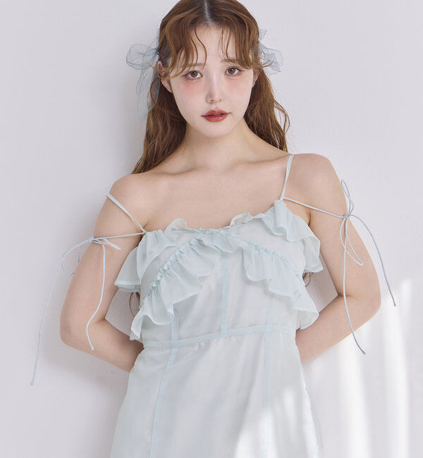  「【Dreamy collection】フリルキャミワンピース」|ワンピース|