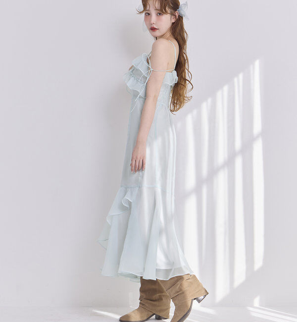  「【Dreamy collection】フリルキャミワンピース」|ワンピース|