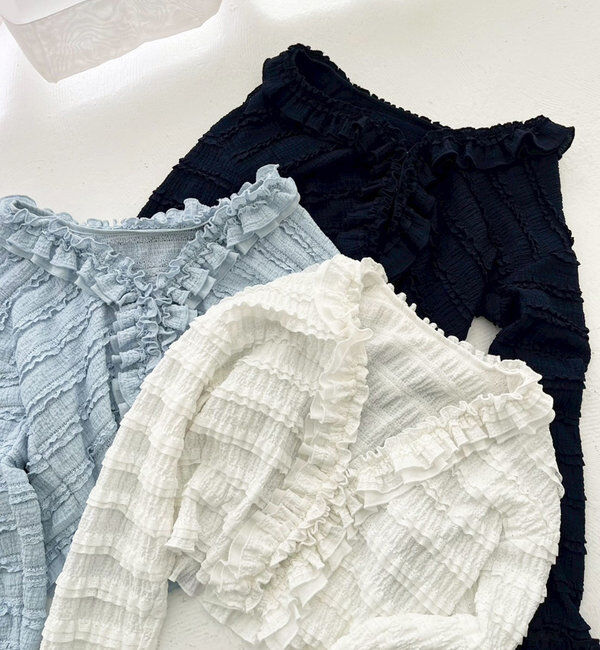  「フリルレースカーデ」|プルオーバー|