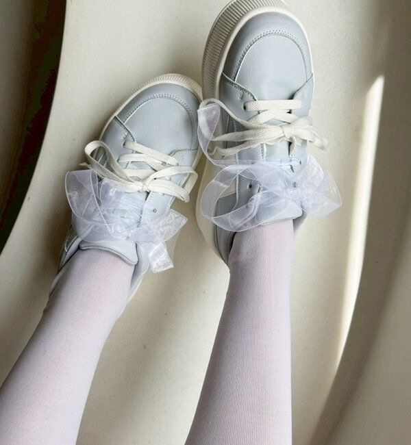  「リボンカスタム厚底スニーカー」|その他|