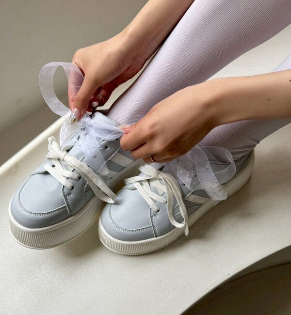 「リボンカスタム厚底スニーカー」|その他|