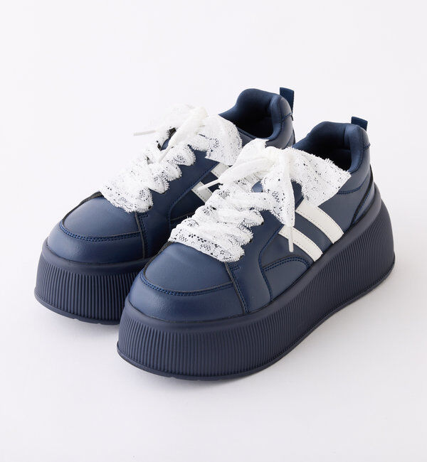  「リボンカスタム厚底スニーカー」|その他|