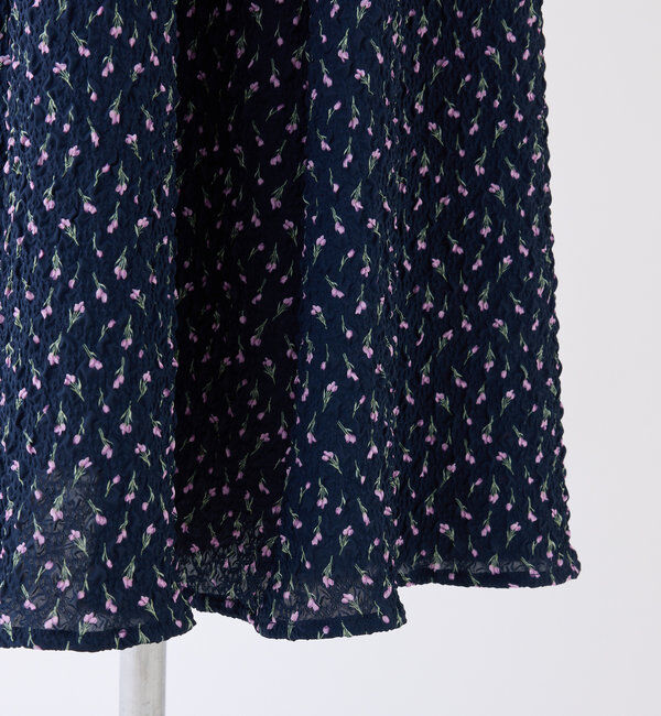  「【全骨格細見え】半袖シャーリングワンピ」|ワンピース|