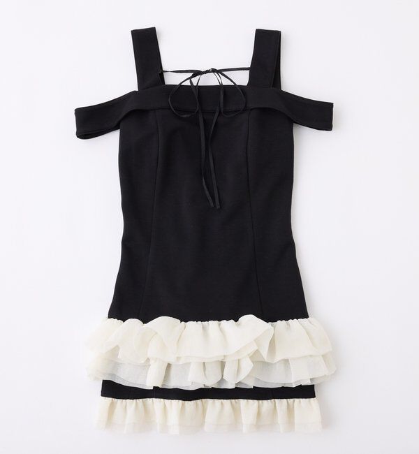  「【お揃いcollection】フリルミニワンピ」|ワンピース|