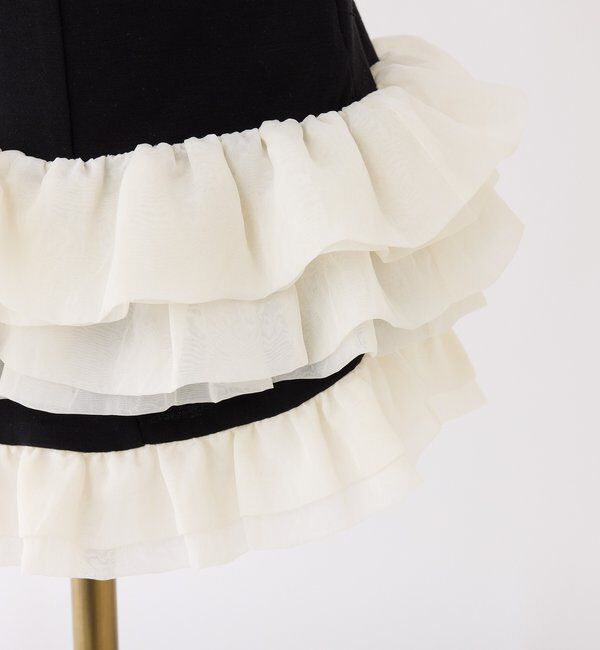  「【お揃いcollection】フリルミニワンピ」|ワンピース|