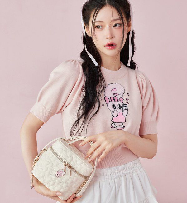  「【Esther Bunny コラボ】リボンキルティングバニティバッグ」|ショルダー・メッセンジャー|