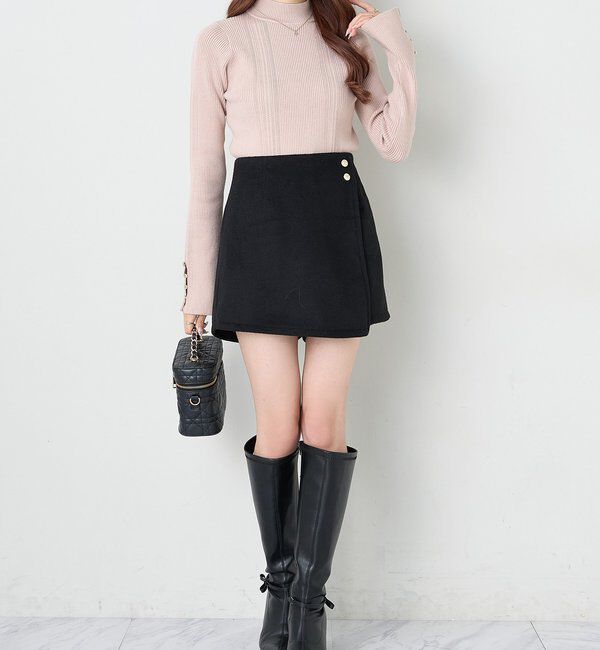  「	アイレットプチハイネックニット」|ニット・セーター|