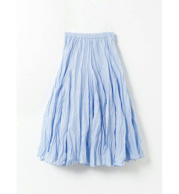 mizuiro ind「mizuiro ind ボリュームフレアスカート」|スカート|ライトブルー