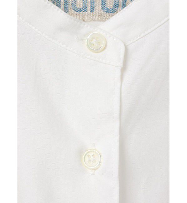 MidiUmi「MidiUmi Aラインバンドカラーシャツワンピース」|ワンピース|