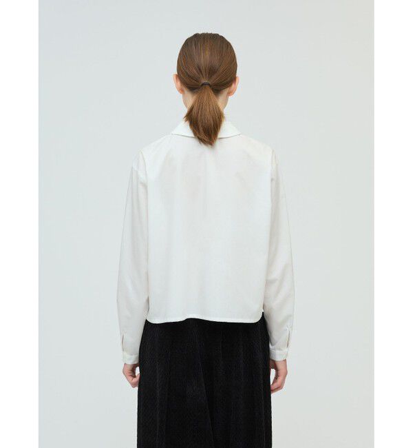 mizuiro ind「mizuiro ind ダブルカラーシャツ」|シャツ・ブラウス|