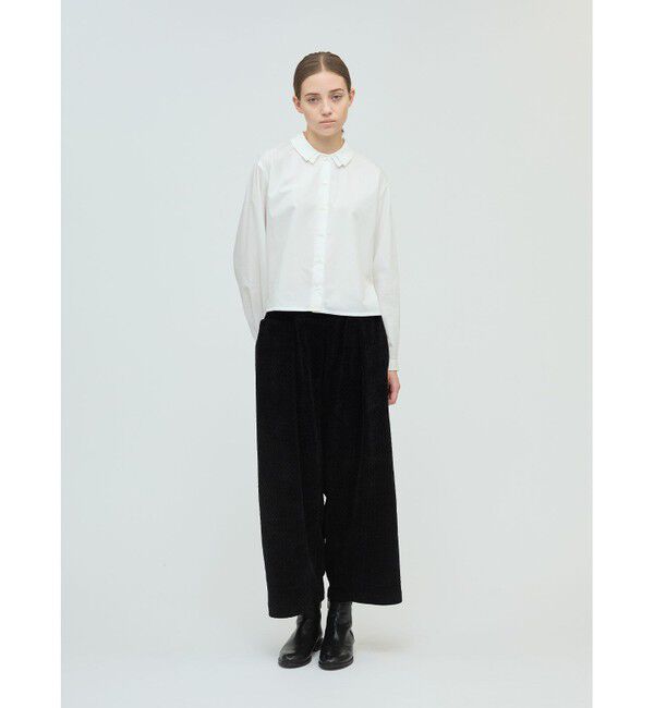 mizuiro ind「mizuiro ind ダブルカラーシャツ」|シャツ・ブラウス|