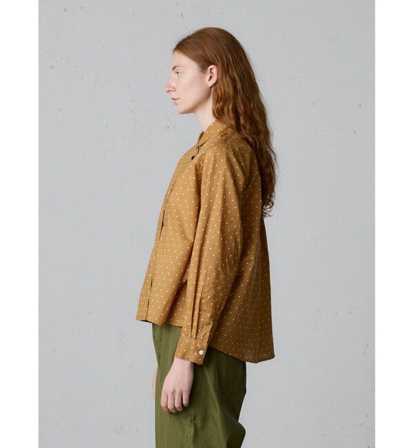 MidiUmi「MidiUmi ドット柄ダッチカラーシャツ」|シャツ・ブラウス|