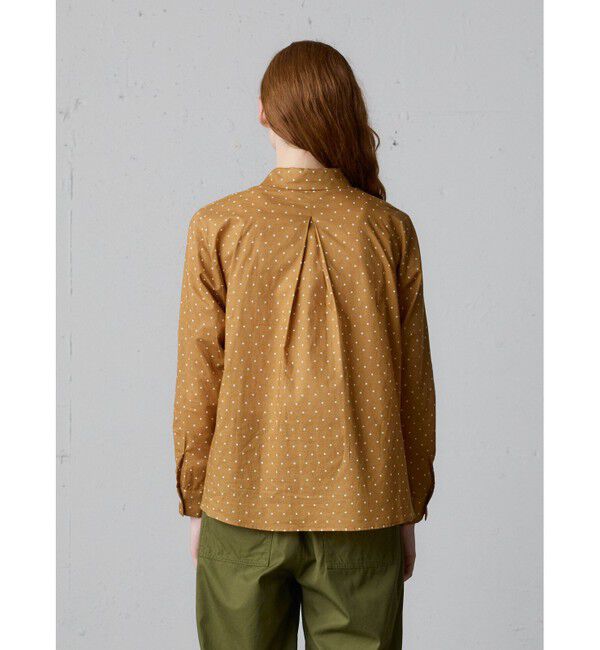 MidiUmi「MidiUmi ドット柄ダッチカラーシャツ」|シャツ・ブラウス|