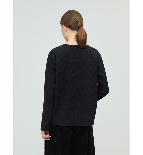 mizuiro ind「mizuiro ind ジャカードクルーネックプルオーバー」|Tシャツ・カットソー|